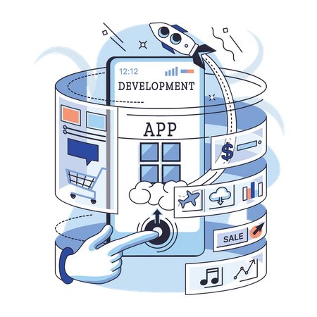 App Development Illustration